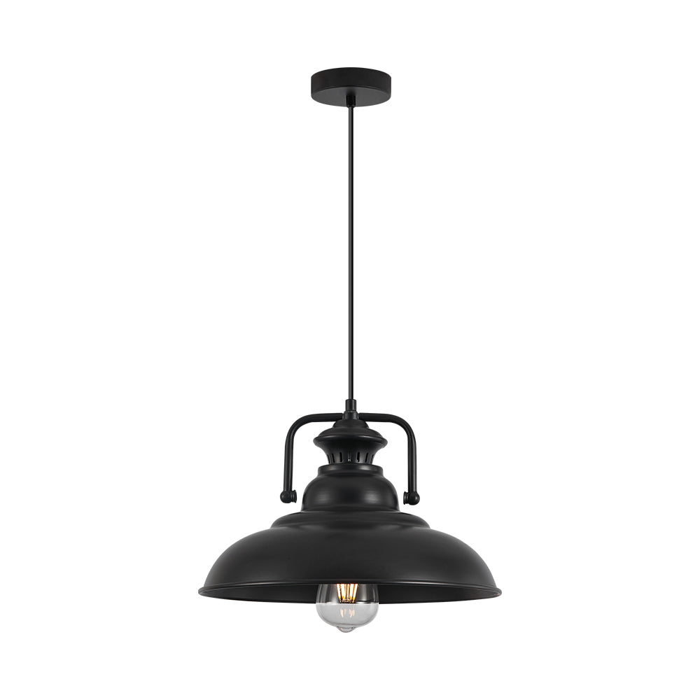 BRY-P002R-1H-1xE27-CRNA-DEKORATIVNA VISILICA