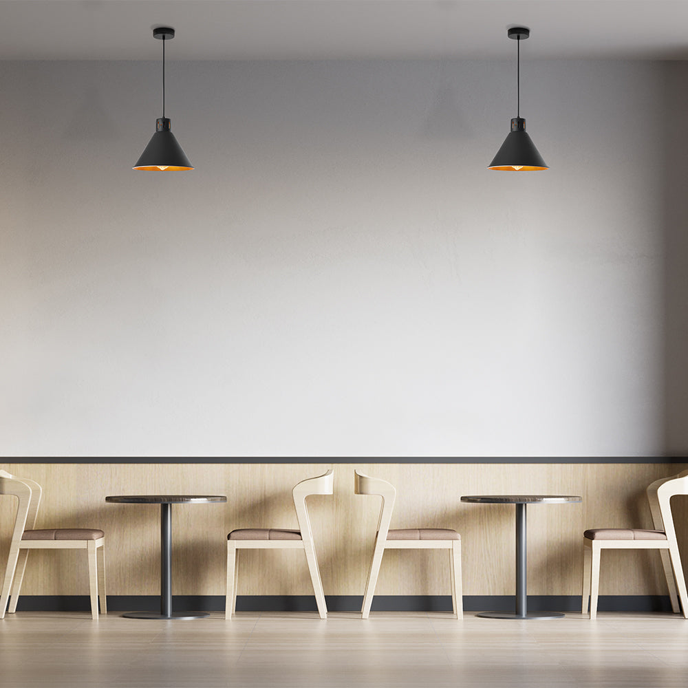 BRY-P006R-1H-1xE27-CRNA-DEKORATIVNA VISILICA