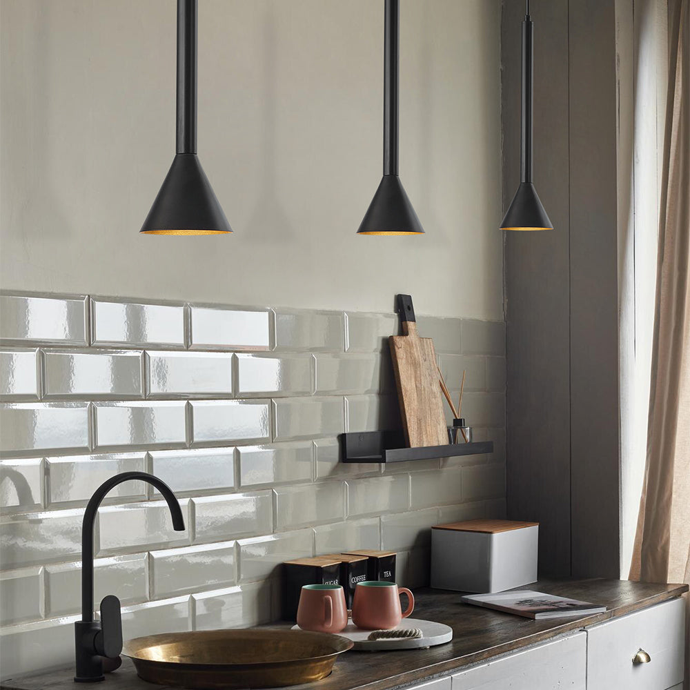 BRY-P011R-1H-1xGU10-CRNA-DEKORATIVNA VISILICA