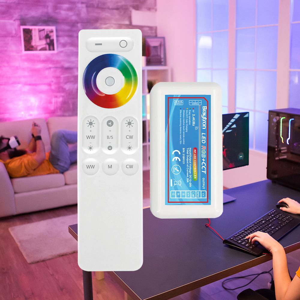 BRY-480W-RMT-RGBW KONTROLOR 12/24VDC-5CHN