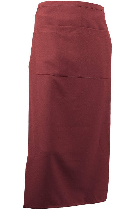 Kecelja  za konobare dugačka bordo