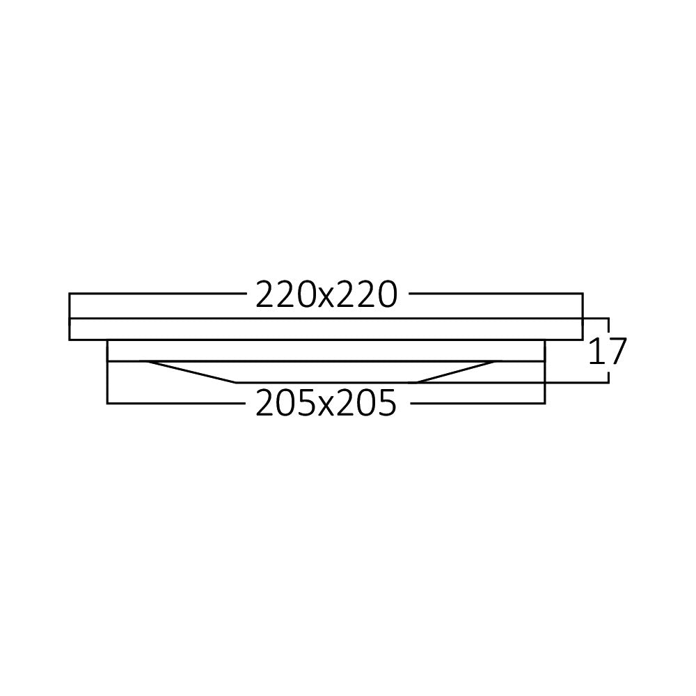 LNX-SMD-CSF-18W-8INC-BELI-4000K-UGRADNI LED PANEL