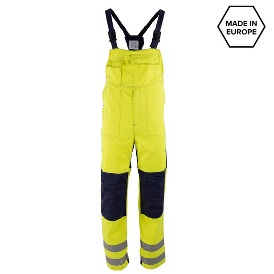 Zaštitne radne farmer pantalone MERU 2 Hi-viz