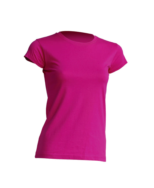 Ženska t-shirt majica kratki rukav r-neck fucsia
