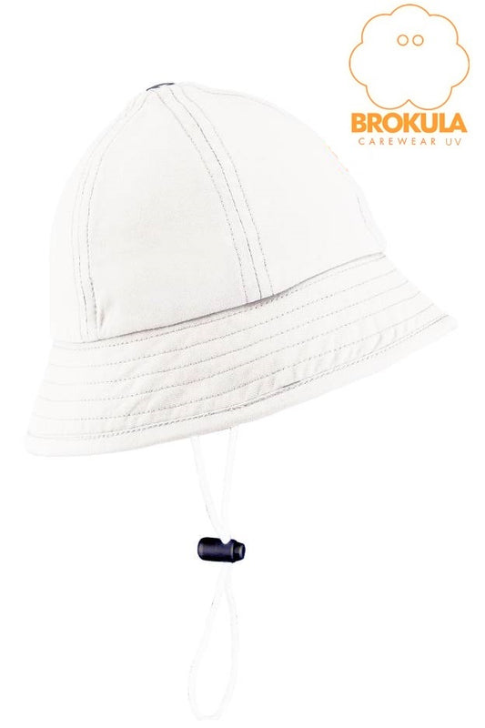 BROKULA CAREWEAR UV šešir dečiji - baby, beli vel. XS