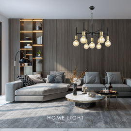 ARELLA 16607 LUSTER 7*E27 CRNA