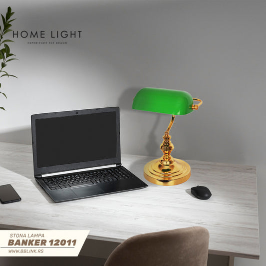 BANKER 12011 STONA LAMPA 1*E27 MESING/ZELENA