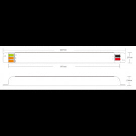 DAWN LED NAPAJANJE SLIM 12V 200W 200WHH-12