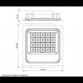 DAWN LED REFLEKTOR BR-FL100W-07K 5000K 13000lm 90° IP65