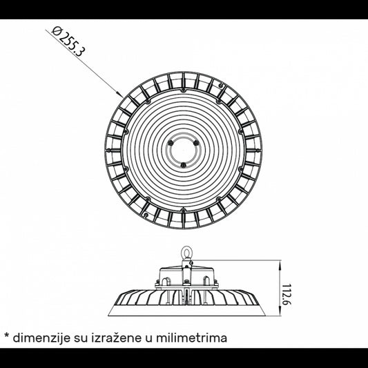 DAWN LED REFLEKTOR HBB-150W 4000K 90° IP65