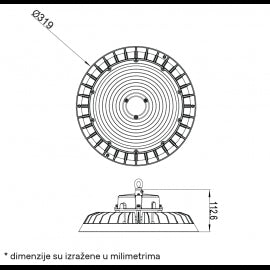 DAWN LED REFLEKTOR HBB-240W 4000K 90° IP65