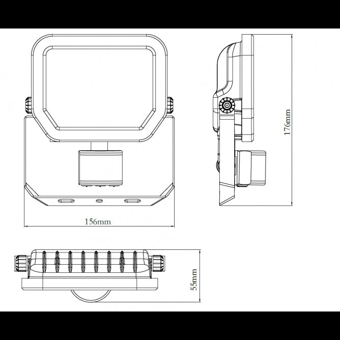DAWN LED REFLEKTOR SENZOR BR-FL20W-02 PIR 4000K 2200lm 100°  IP65