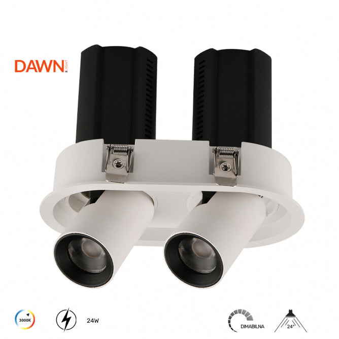 DAWN LED SVETILJKA TTV324 24W 3000K DIM BELA