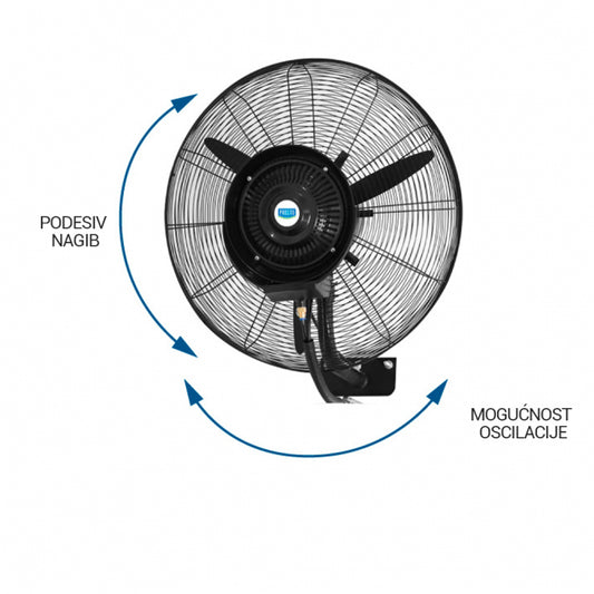 EL VENTILATOR ZIDNI SA RASPRSIVACEM MSF2608C