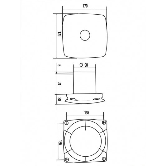 ERA VENTILATOR F100 RIO 4C BELI