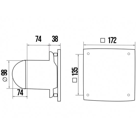 ERA VENTILATOR F100 QUADRO 4C