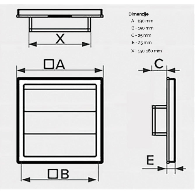 ERA ZALUZINA 1919K15.16F SIVA (KRZ)