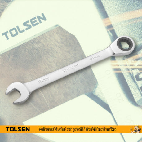 KLJUČ KOMBINOVANI SA ČEGRTALJKOM 22mm