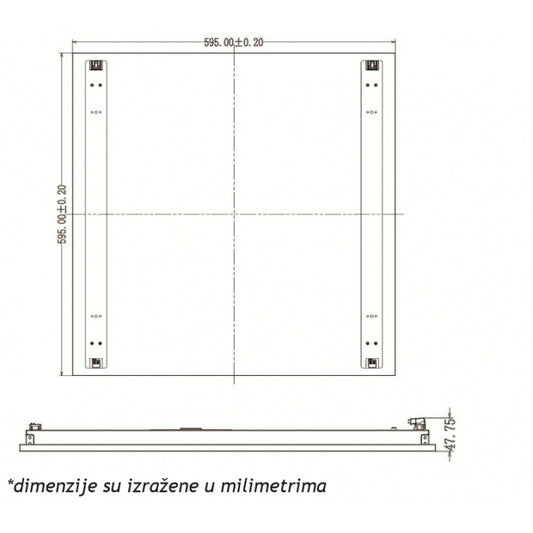KUCISTE LED PANELA T02A6060AN