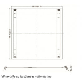 KUCISTE LED PANELA T02A6060AN