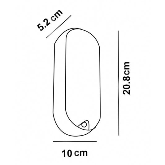LED SVETILJKA BL1 ELIPSA 18W 4000K IP65 BELA