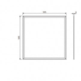 LED PANEL 6060-40W-4000K-ECO