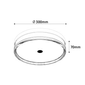 LED PLAFONJERA BL300CW 24W 2800K\4000K\6000K BELA