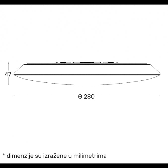 LED PLAFONJERA DCL1213 18W 3000/4000/6500K IP54