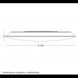 LED PLAFONJERA DCL1213 45W 3000/4000/6500K IP54