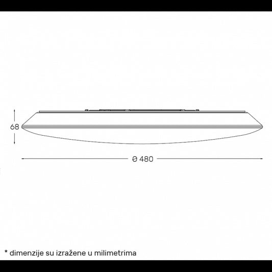 LED PLAFONJERA DCL1213 45W 3000/4000/6500K IP54