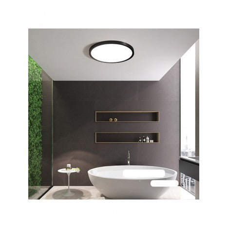 LED PLAFONJERA MOON BLACK 24W 4000K