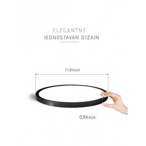 LED PLAFONJERA MOON BLACK 24W 4000K