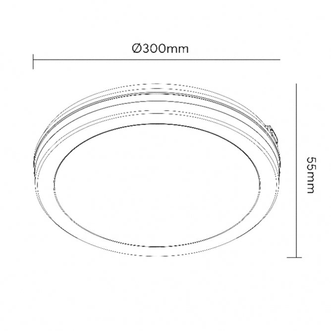LED PLAFONJERA X09-300-24W 3000/4000/6500K IP65 DRVO