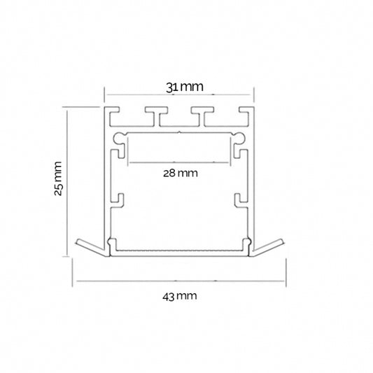 LED PROFIL LL-ALP017-R KOMPLET SIVI TR
