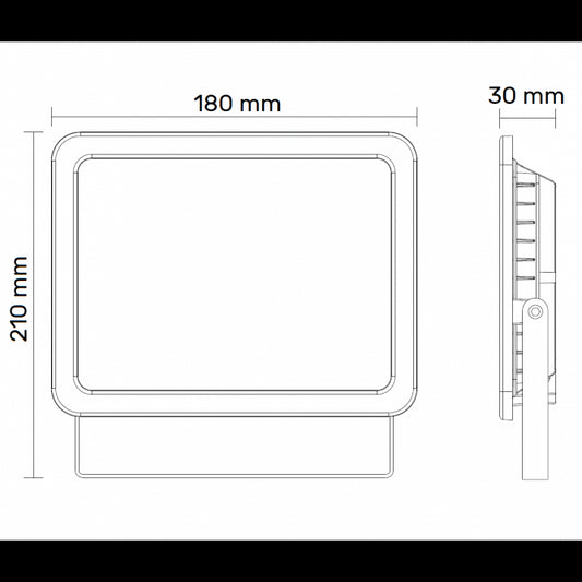LED REFLEKTOR BR-FL50W-04A2 CRNI