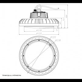 LED REFLEKTOR HB07-200W-4000K-IP65