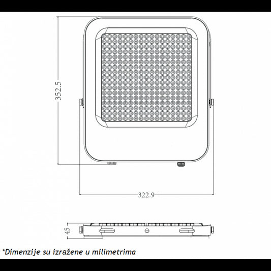 LED REFLEKTOR IK03 300 W 6500K