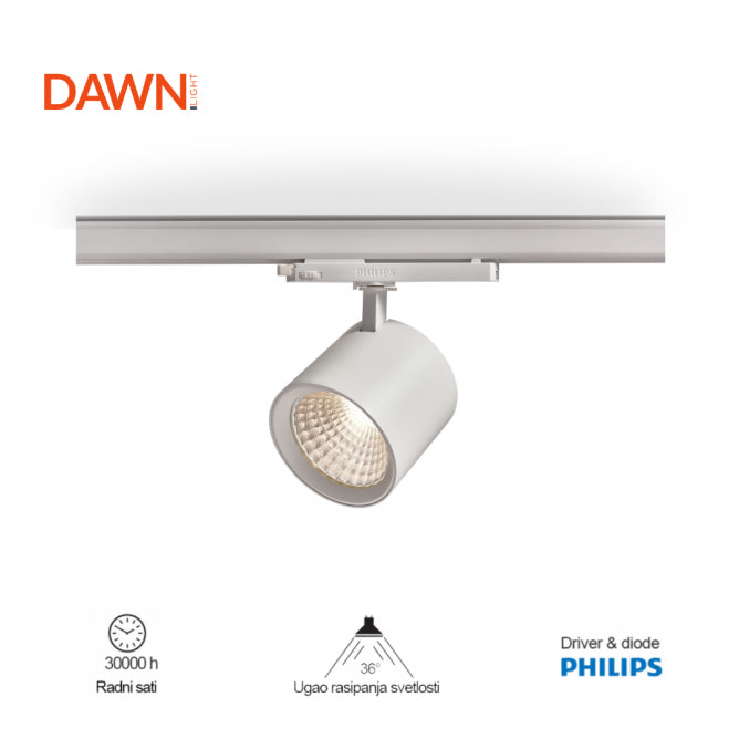 LED REF SINSKI 301210-1 30W 3000K BELI TROFAZNI