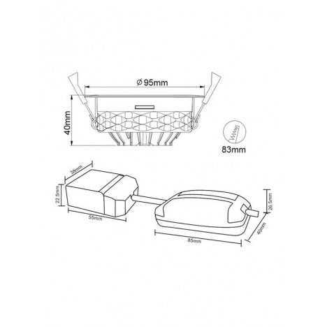 LED ROZETNA L0940-10 SMART 9W 2700K