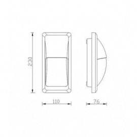 LED SVETILJKA 2052 ZIDNA 12W 4000K  SIVA