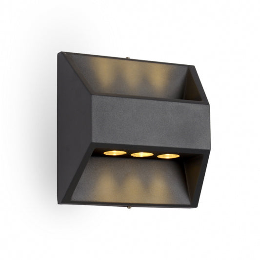 LED SVETILJKA 2562(2162) ZIDNA 6*1W 4000K IP54 SIVA