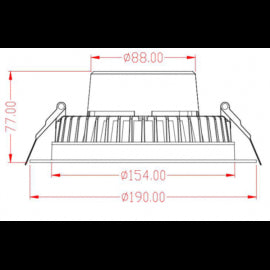 LED SVETILJKA CPS-Y-Y8A20-20W-4000K (118011-4)