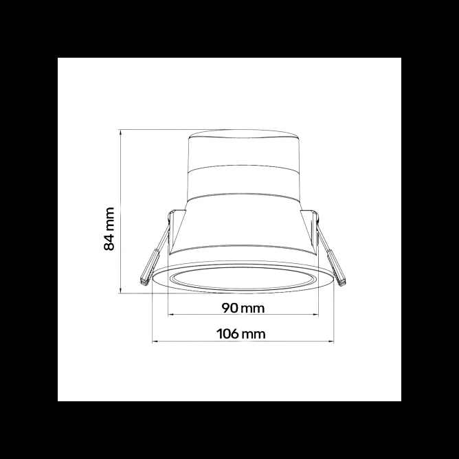 LED SVETILJKA JM-031 DIM. 8W CCT 60° BELA