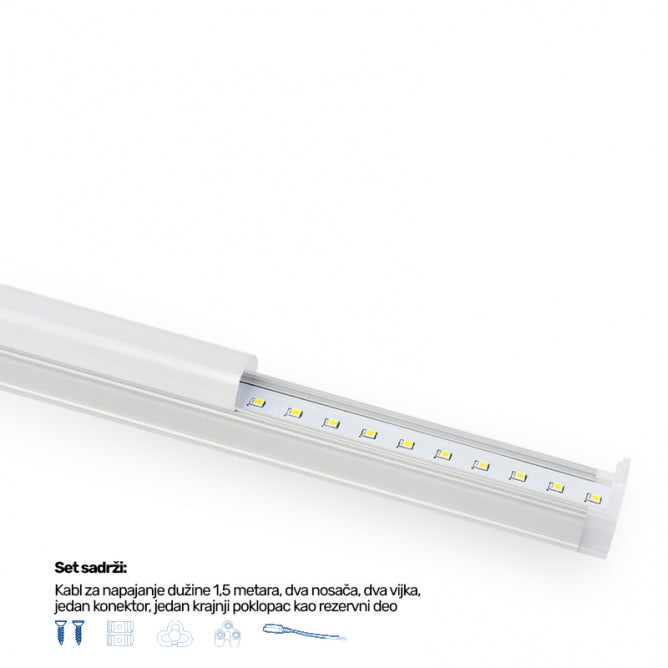LED SVETILJKA KL T5 0,3m  6W 6500K SILVER