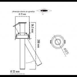 LED SVETILJKA LM6004-21 3W 3000K BELA