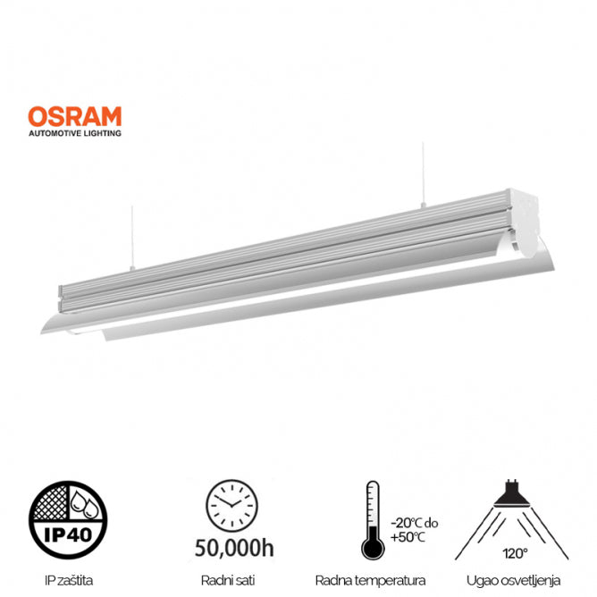 LED SVETILJKA LT-T-020-120 560W  DIM 3000K CRNA