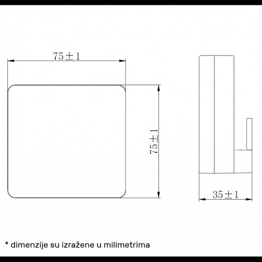 LED SVETILJKA WS750 4.5W 4000K