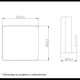 LED SVETILJKA WS750 4.5W 4000K