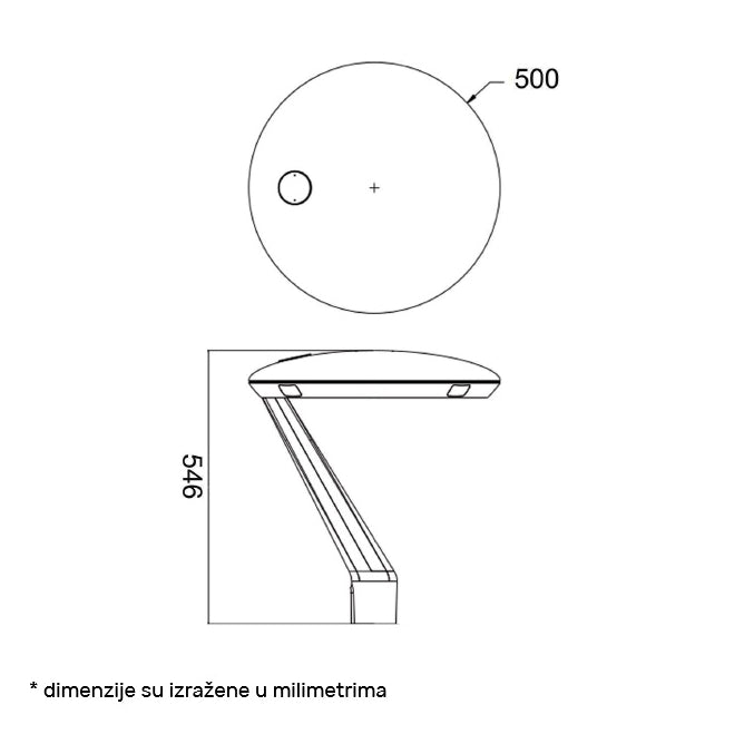 LED ULICNA SVETILJKA GSL09B 60W 4000K 8400lm IP65 RAL9006