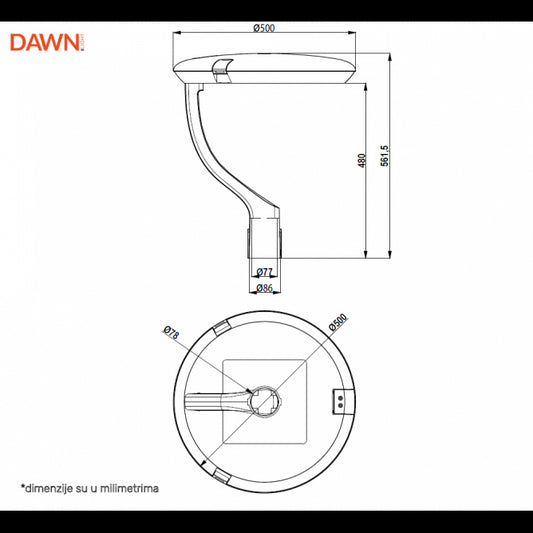 LED ULICNA SVETILJKA GSL09S 60W 4000K 7800lm IP66